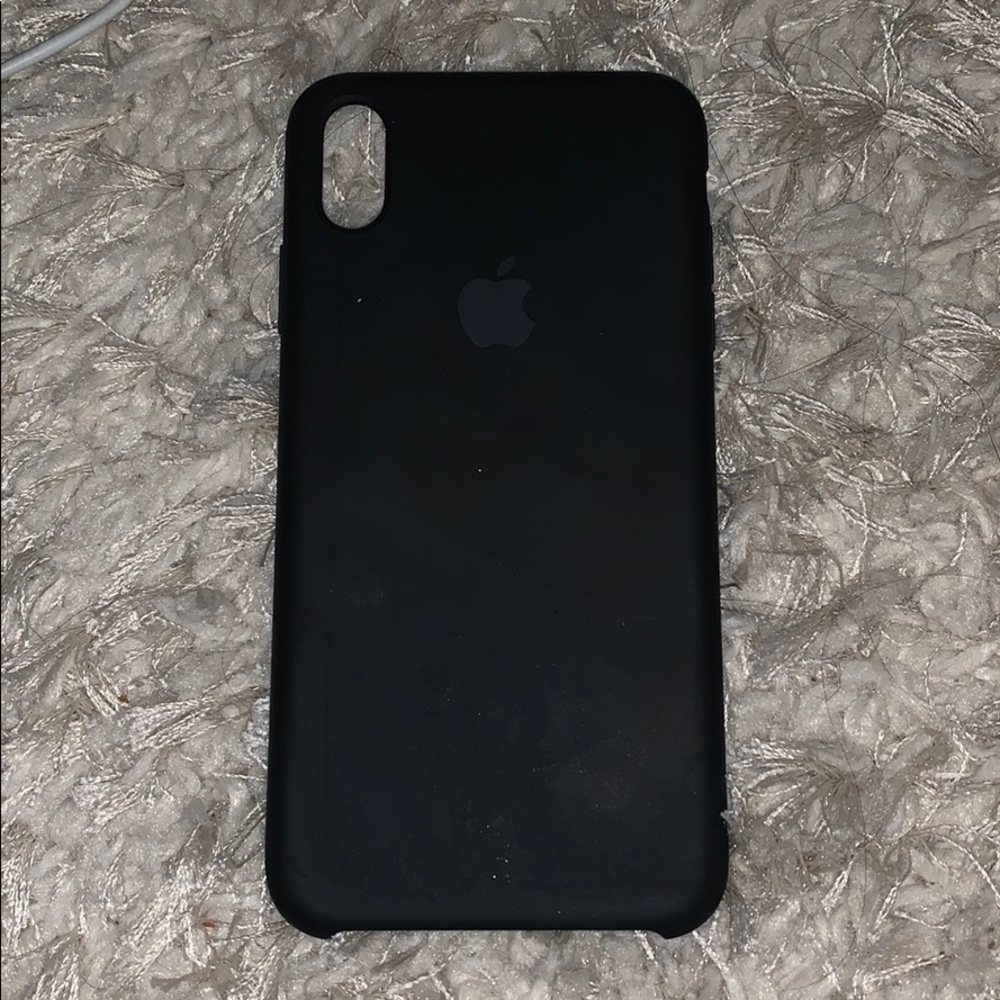 Apple Black Silicone Case IPhone XS Max